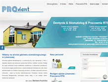 Tablet Screenshot of prodent-kunicka.pl